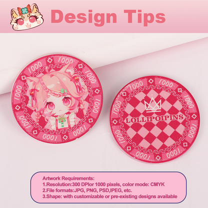 Custom Ceramic decision coin