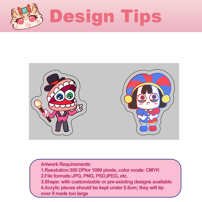 Custom Acrylic walking standee