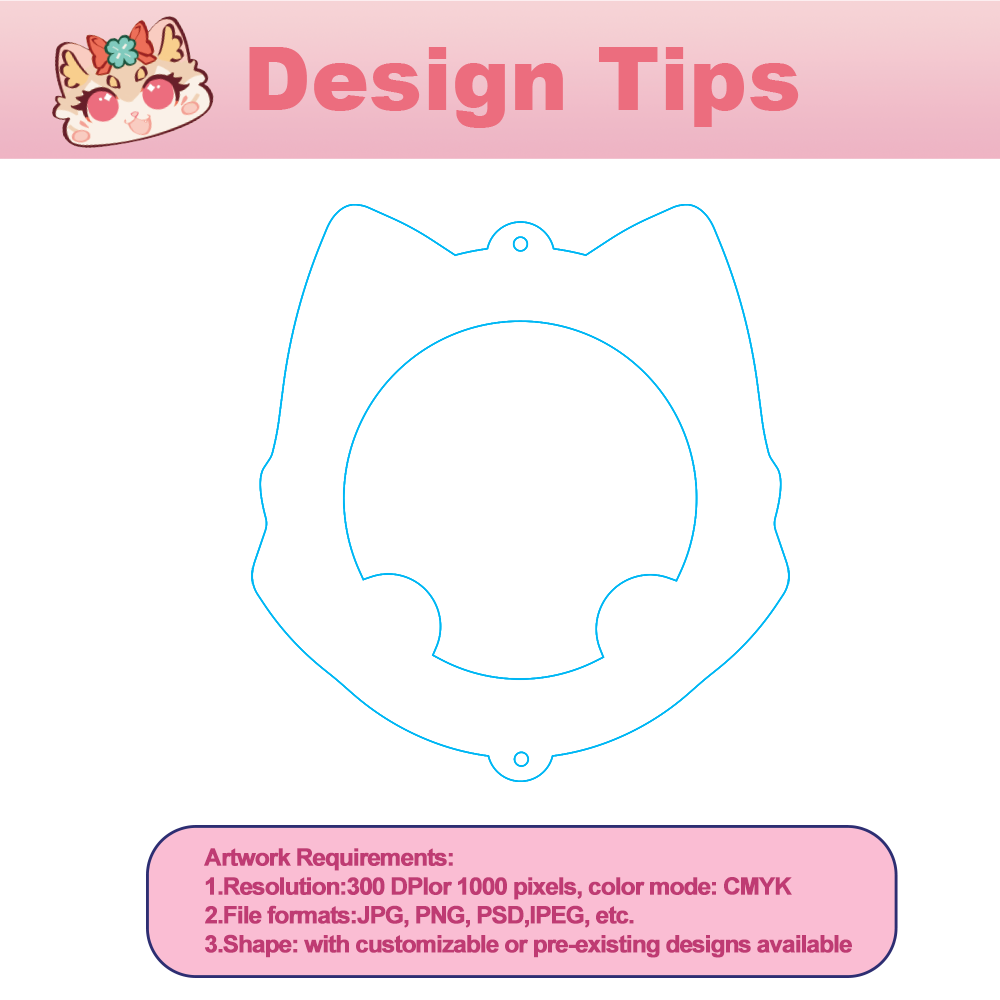 Custom  Badge Protector Keychain