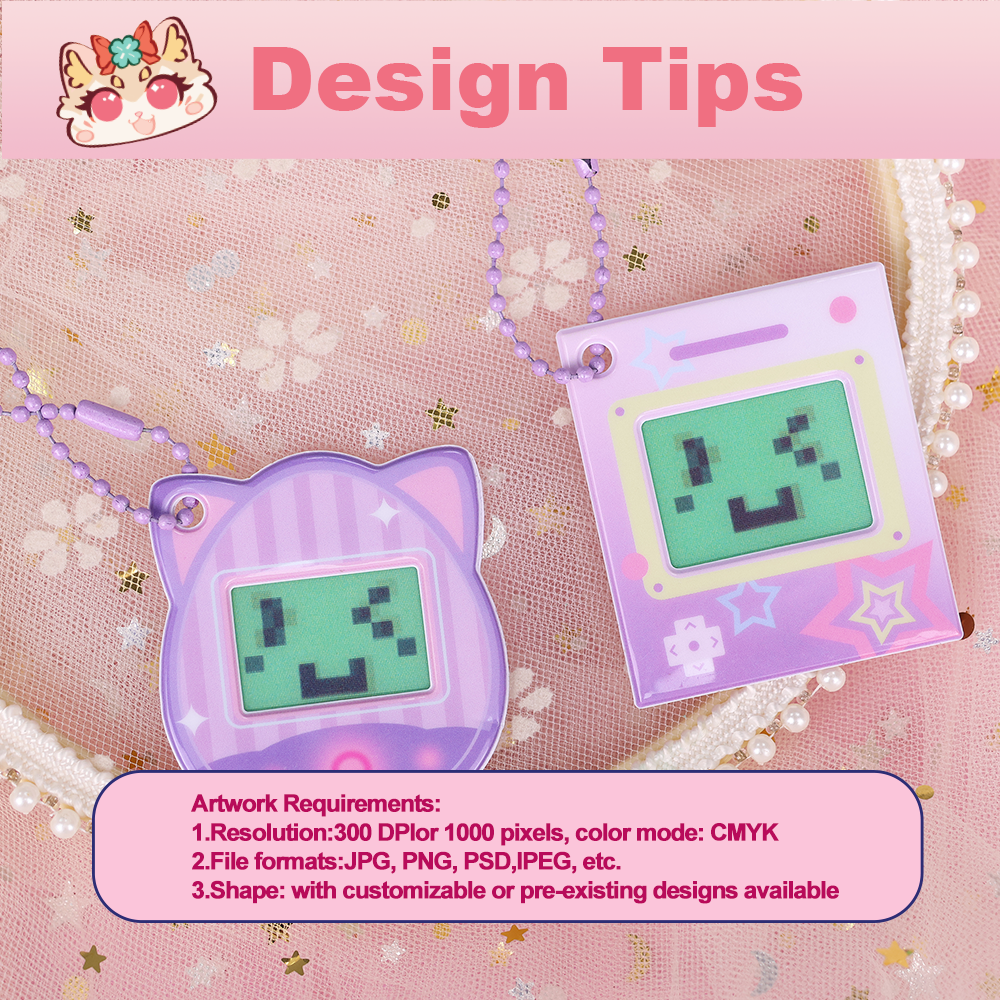 Custom puffy lenticular keychain