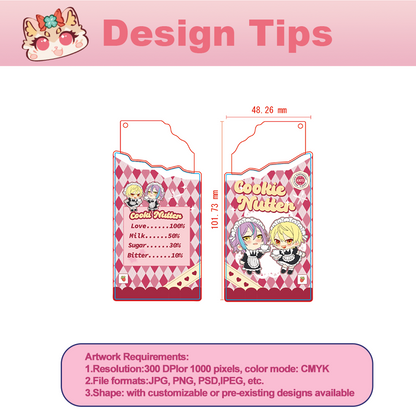 Custom PVC Crispy Cookie Keychain