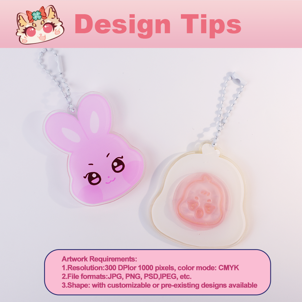 Custom Acrylic Stamp Charm