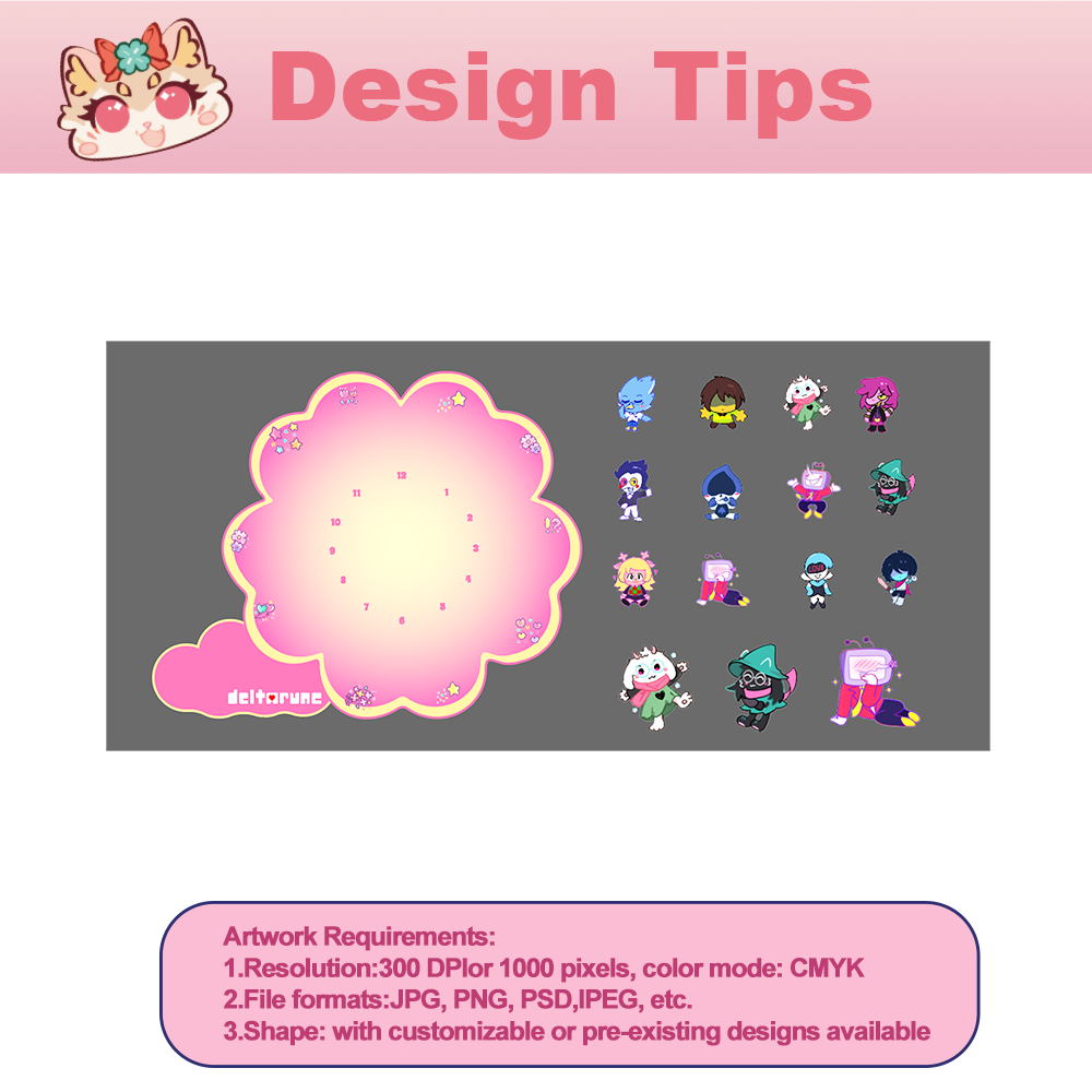 Custom Acrylic magnetic clock standee
