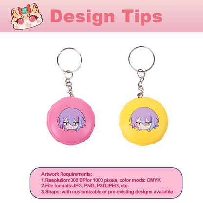 Custom Macaron Keychain