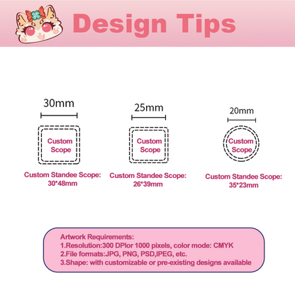 Custom Acrylic Standee Stamp