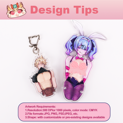 Custom Acrylic silicone muscle keychain