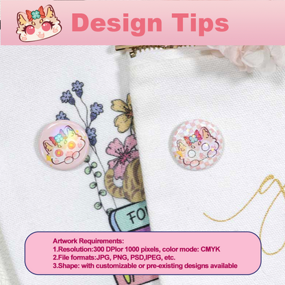 Custom  Mini Button Badge