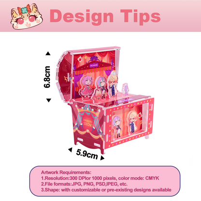 Custom Acrylic Stage Treasure Chest