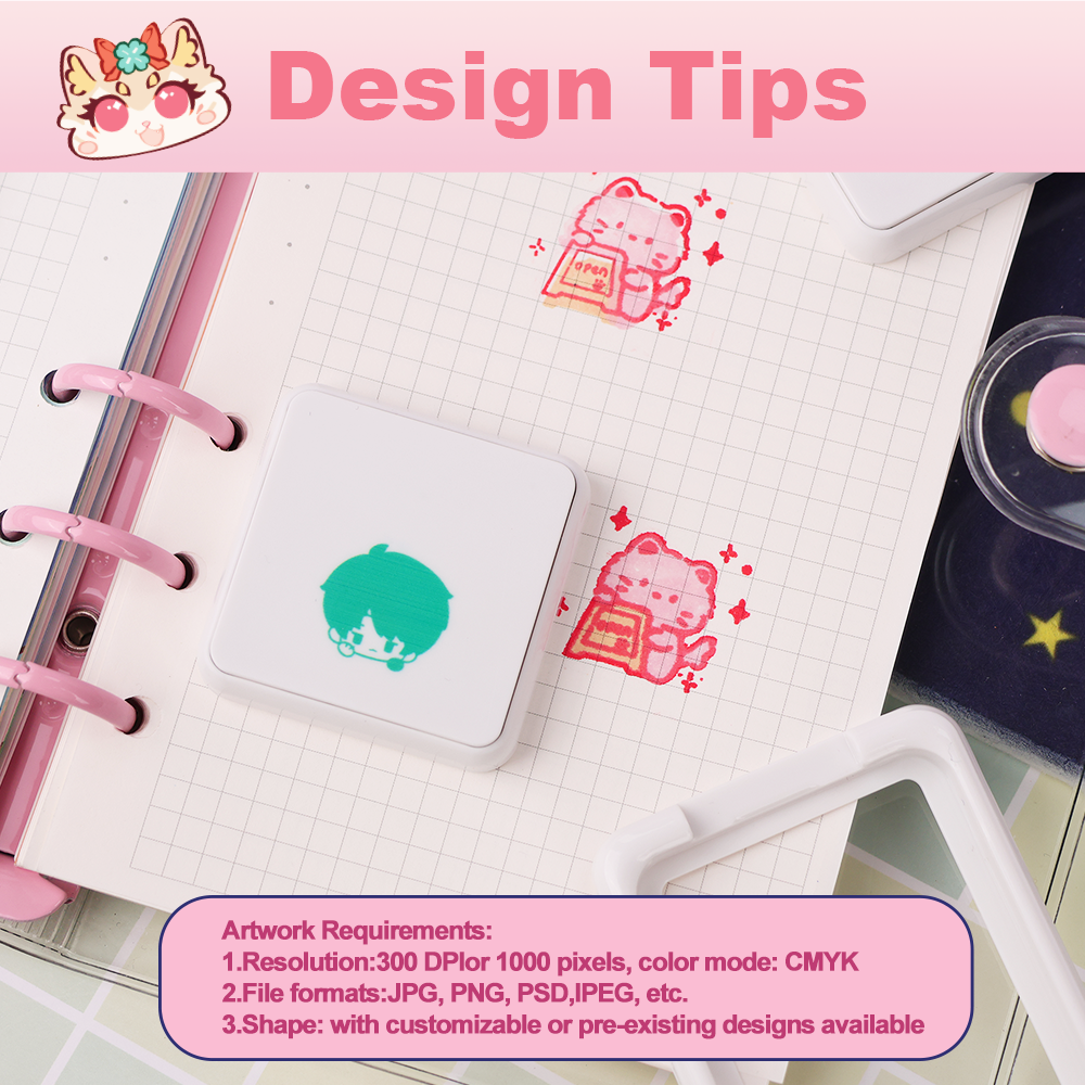 Custom Sliding Color Overlay Stamp