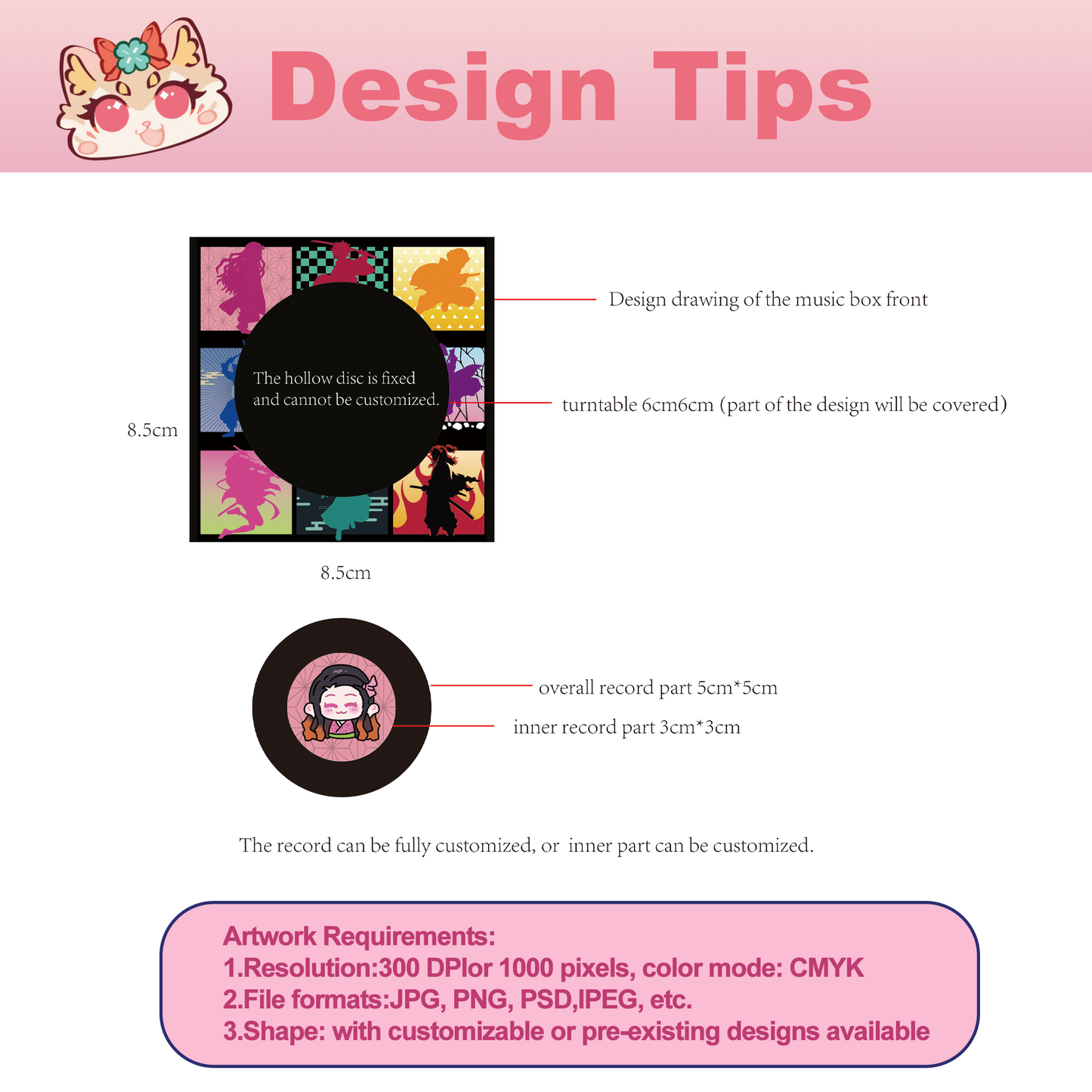 Custom NFC Rotating CD Night Light Fridge Magnet