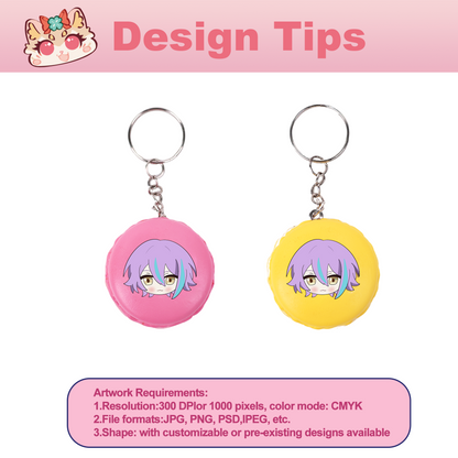 Custom Macaron Keychain