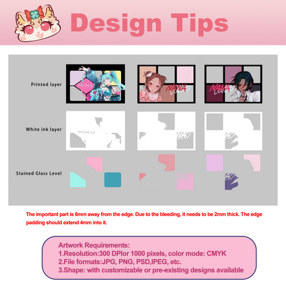 Custom Shikishi Board in Eyeshadow Palette Shape