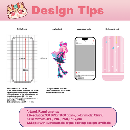 Custom Acrylic Portable Phone Charm