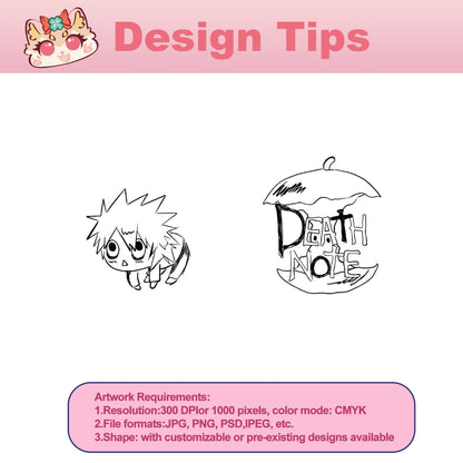 Custom Drawing Necklace/keychain