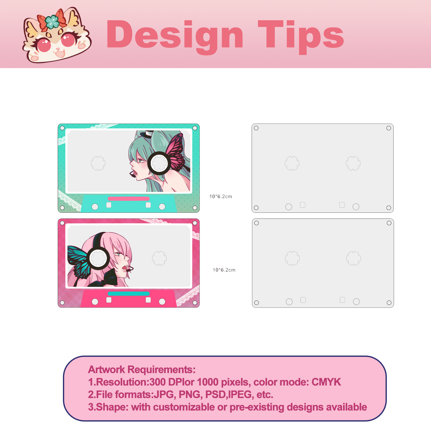 Custom Acrylic Retro Cassette