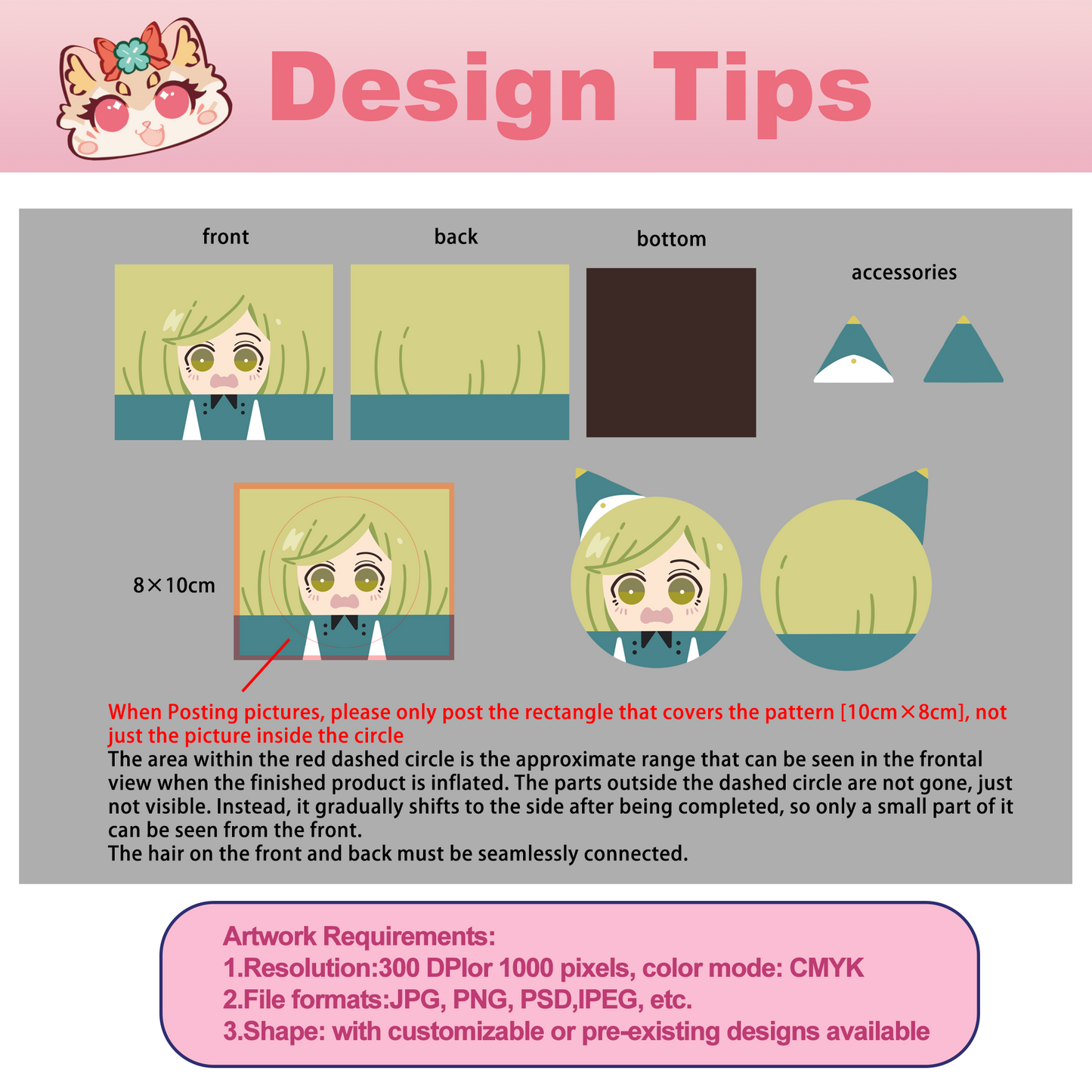 Custom Squishy Mochi Plush Charm