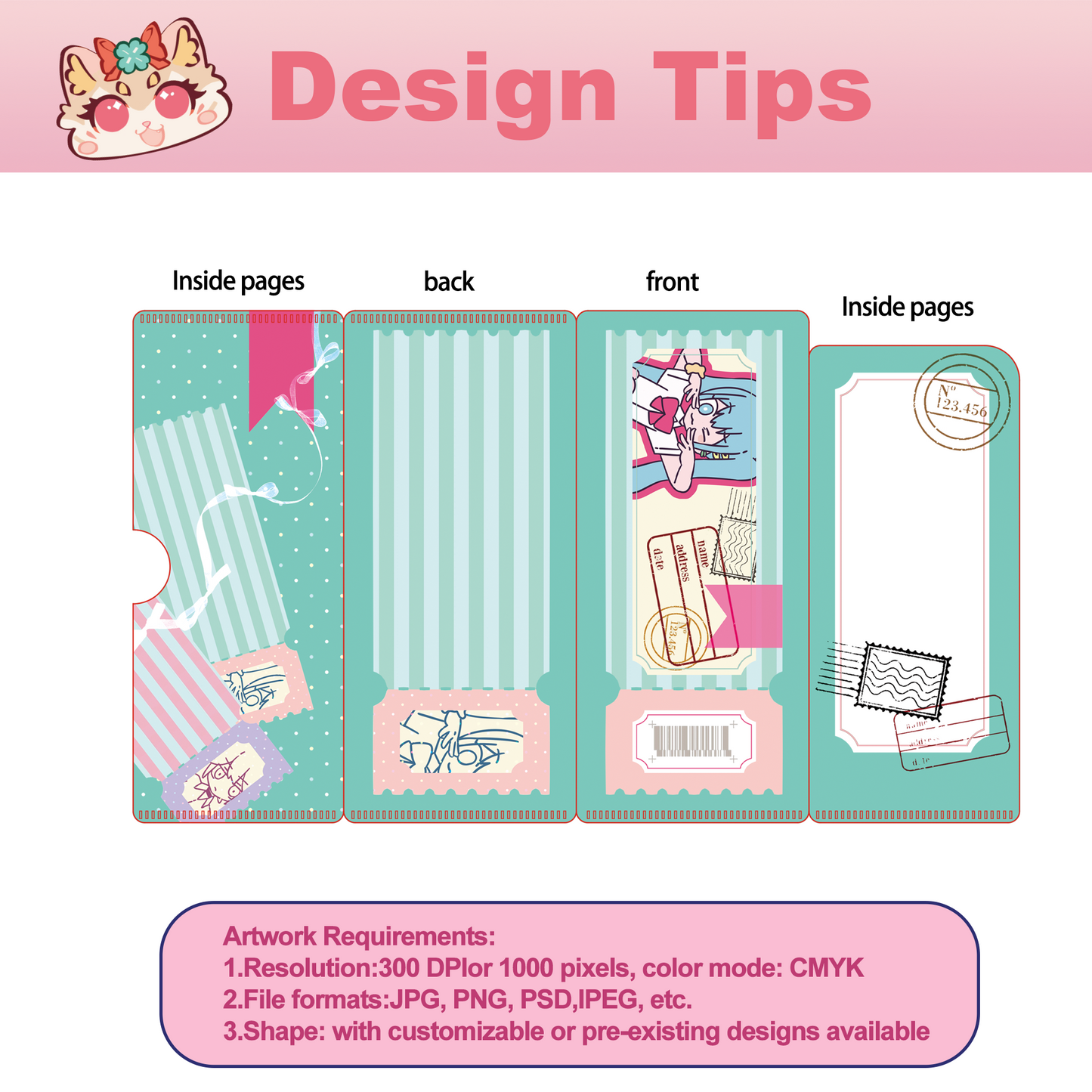 Custom PVC ticket stub holder