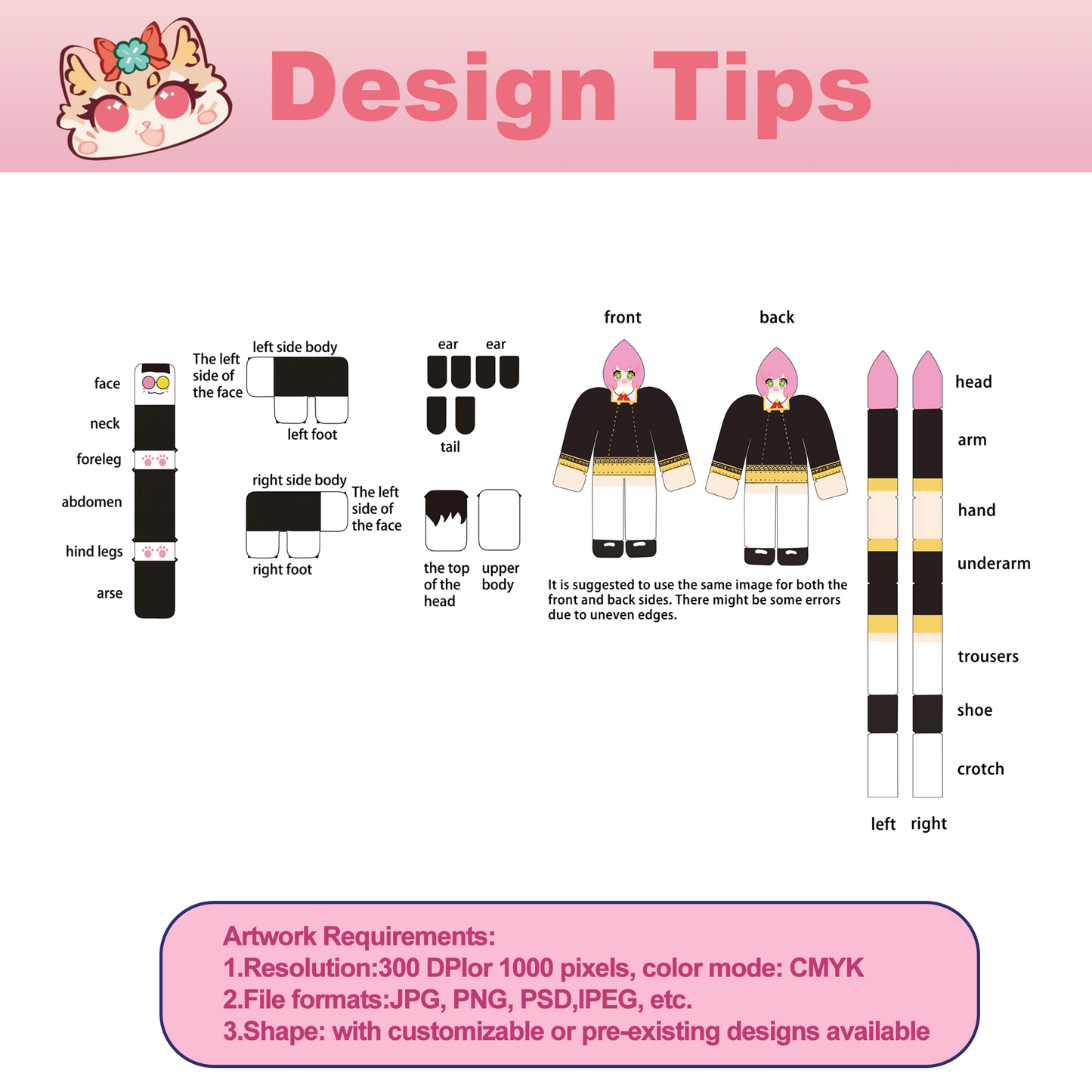 Custom 3D Stuffed Doll Keychain