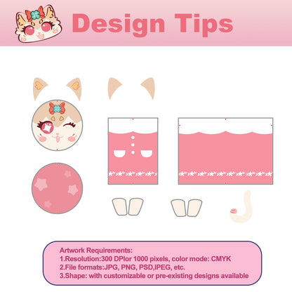 Custom Lying Plush Keychain