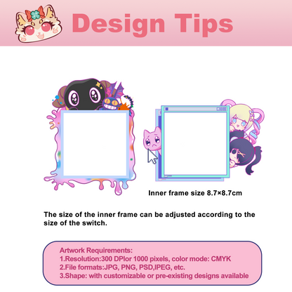 Custom acrylic switch frame