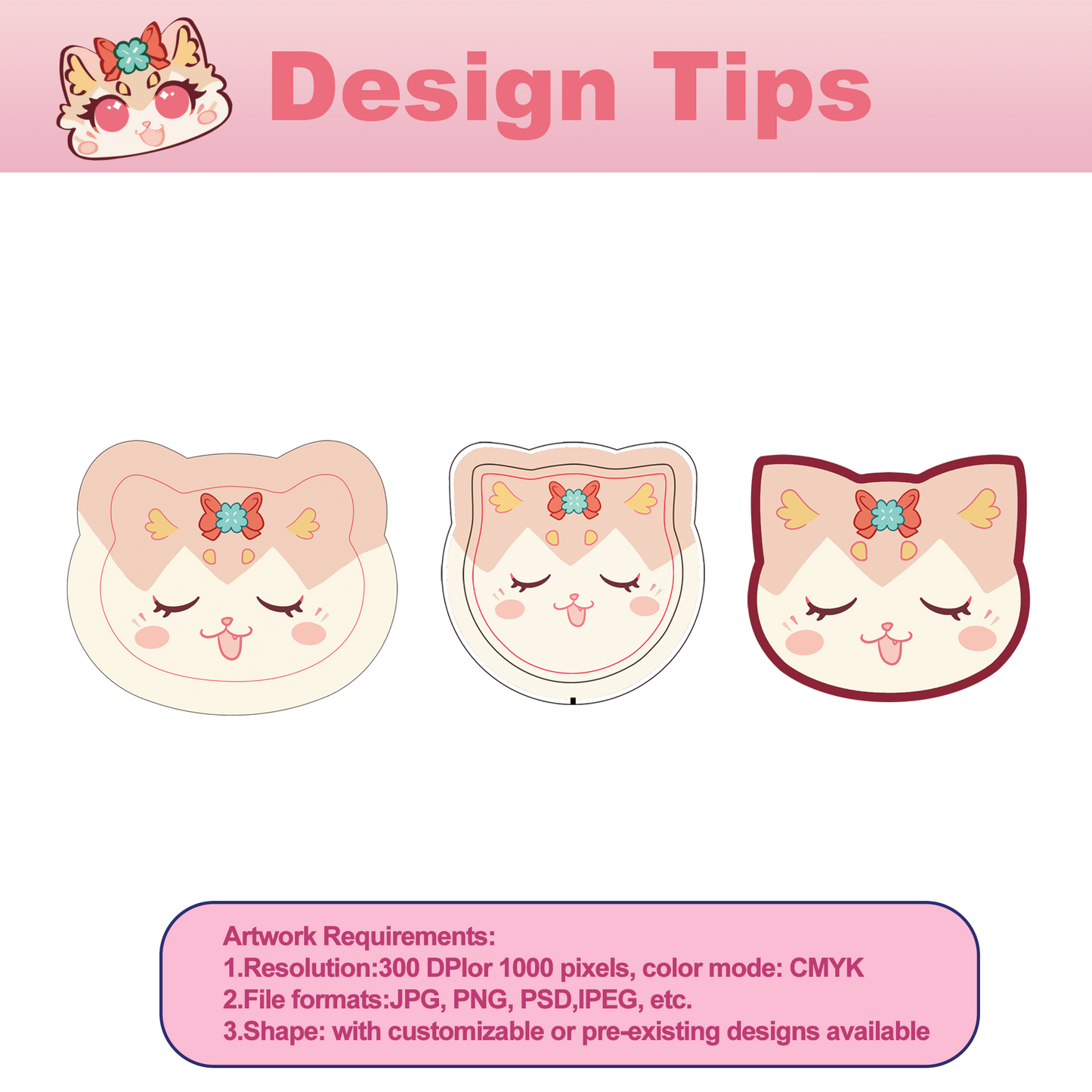 Custom Cat head badge