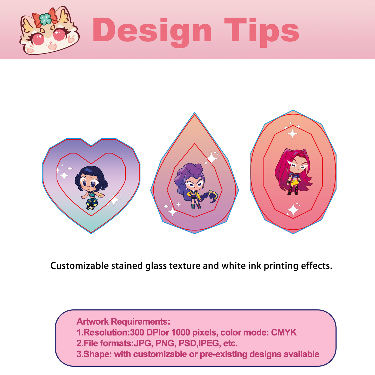 Custom Imitation Gem Acrylic Ornament