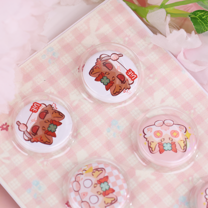 Custom Paper Card  Pill Button Pin