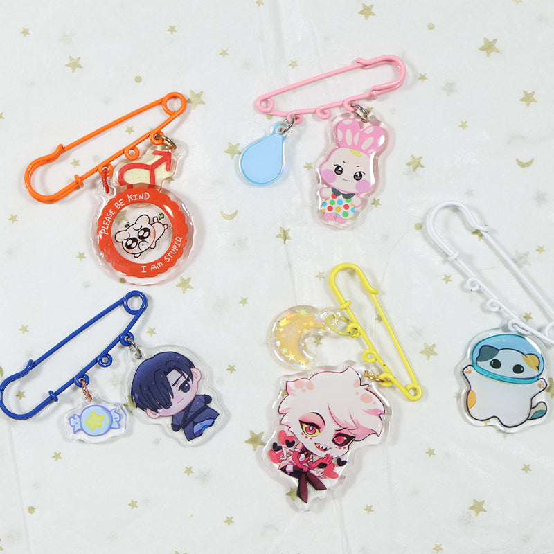 Log Pin String custom acrylic pin string | Enamel Pin | LOLLIPOPINS