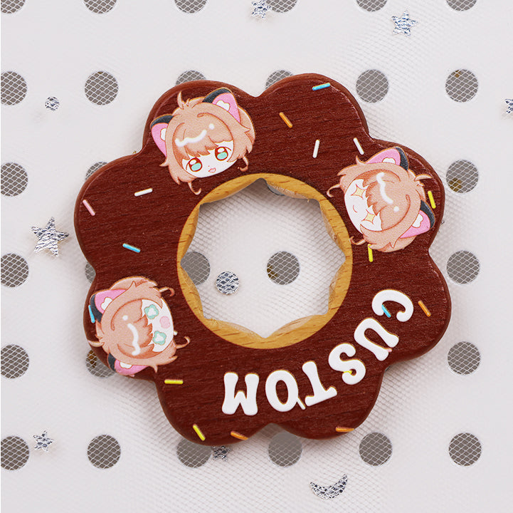 Customized cartoon wooden relief refrigerator stickers