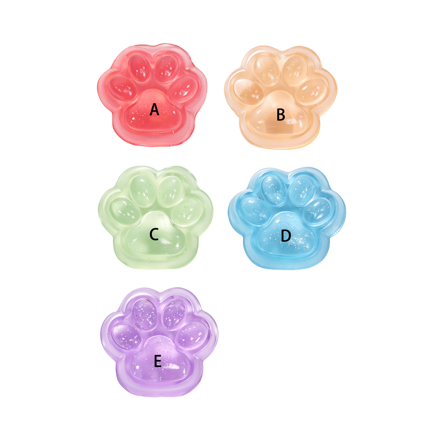 Custom Cat Paw Squishy Keychain