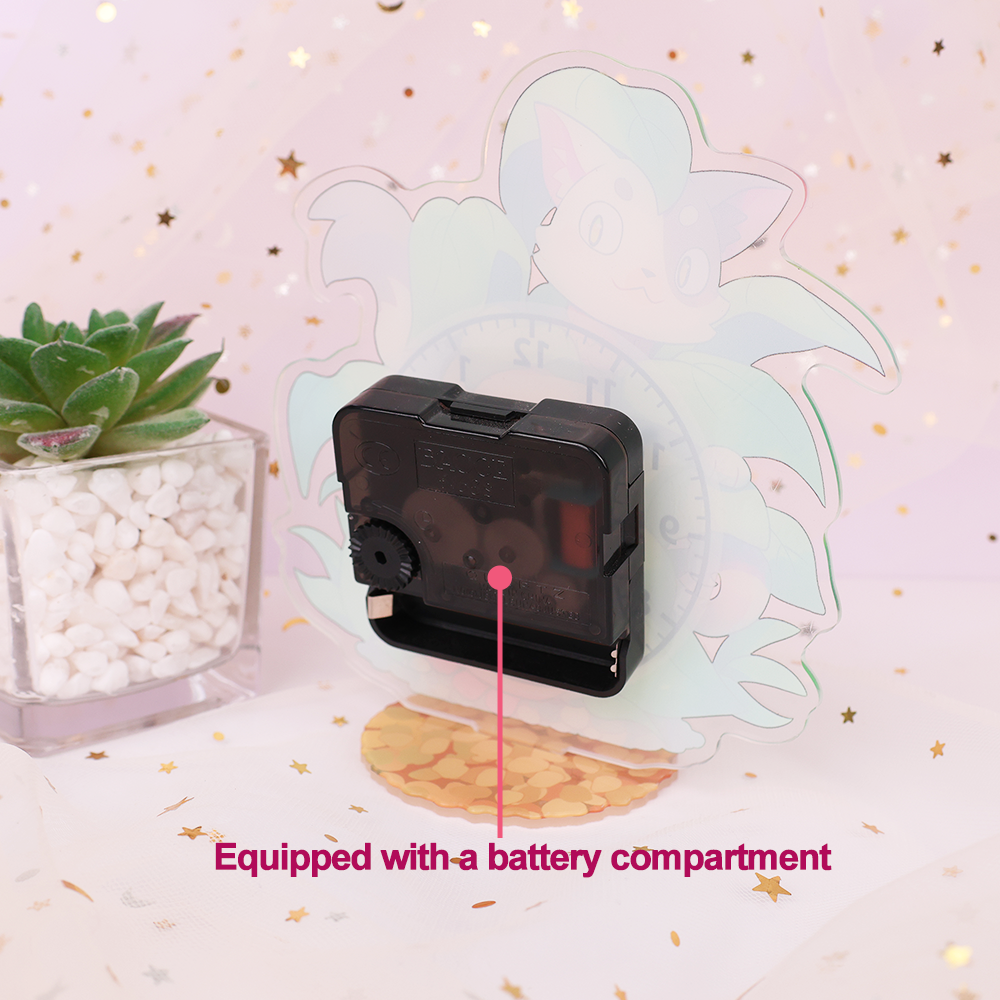 Acrylic clock standees