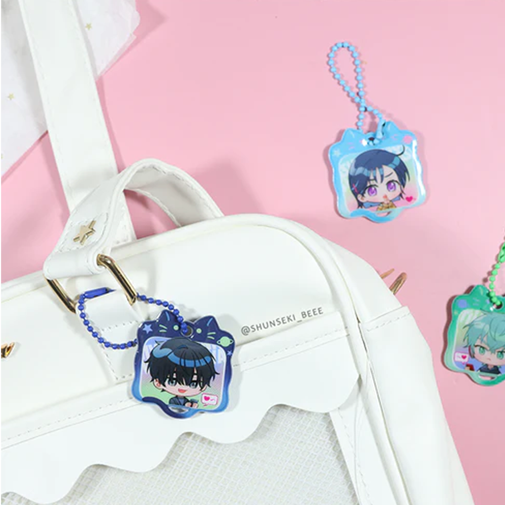 Custom puffy keychain