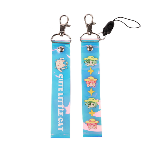 Custom Holographic wrist keychain