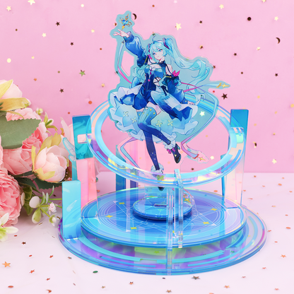 Custom Holographic Acrylic Spinning Standee