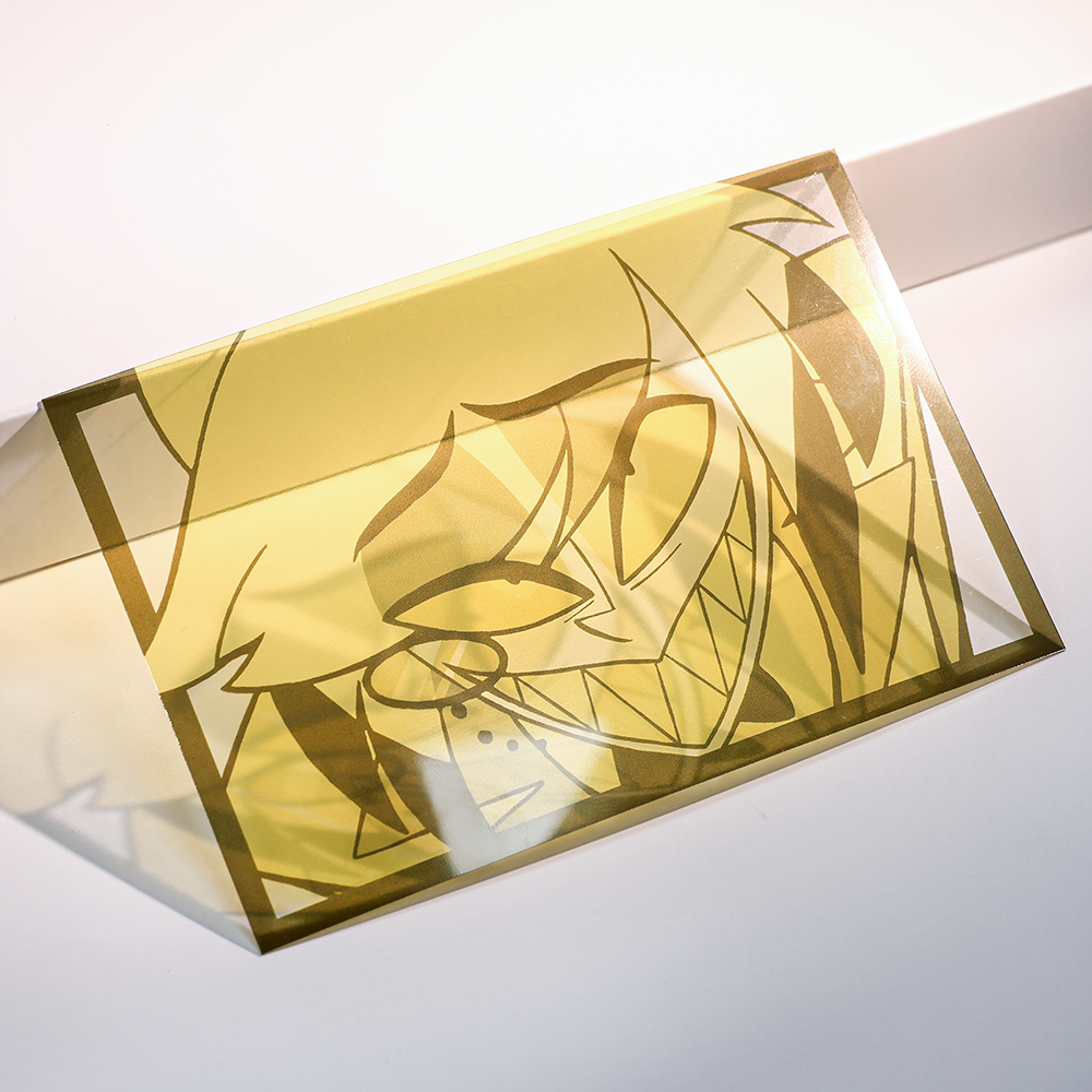 Custom Tri-color transparent cards