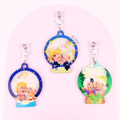 Custom Snow globe keychain