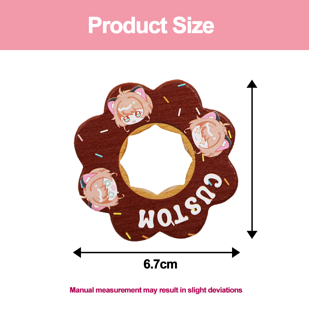 Customized cartoon wooden relief refrigerator stickers