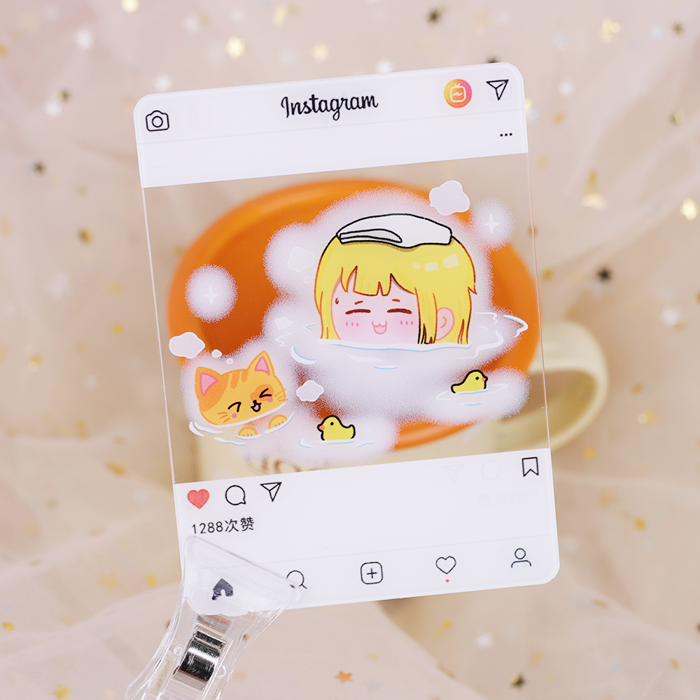Custom  INS Transparent Cards