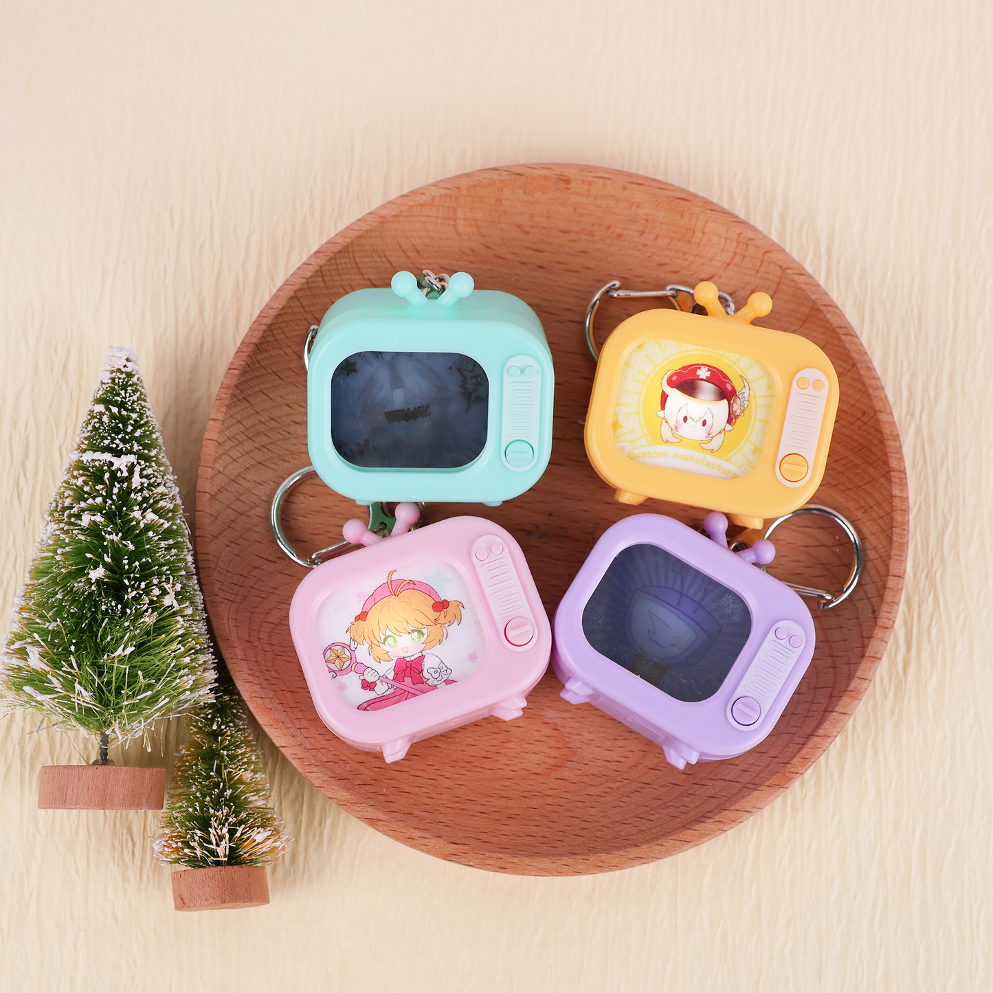 Custom TV charms Keychain