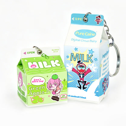 Custom milk box keychain