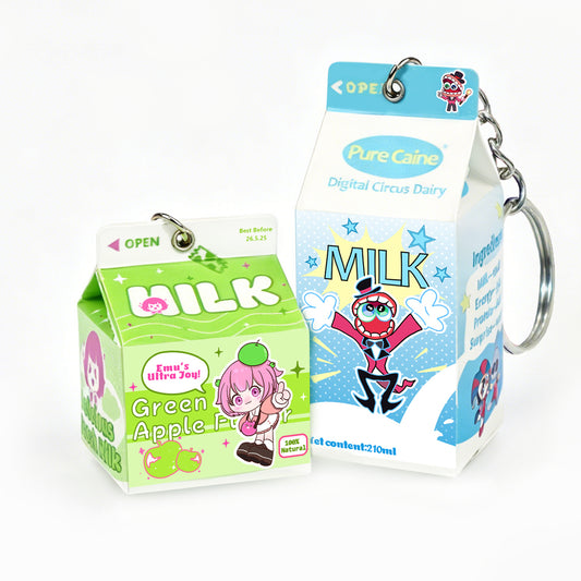 Custom milk box keychain