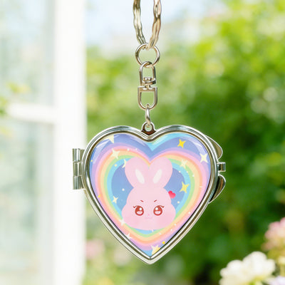 Custom Epoxy Double-Sided Mirror Keychain