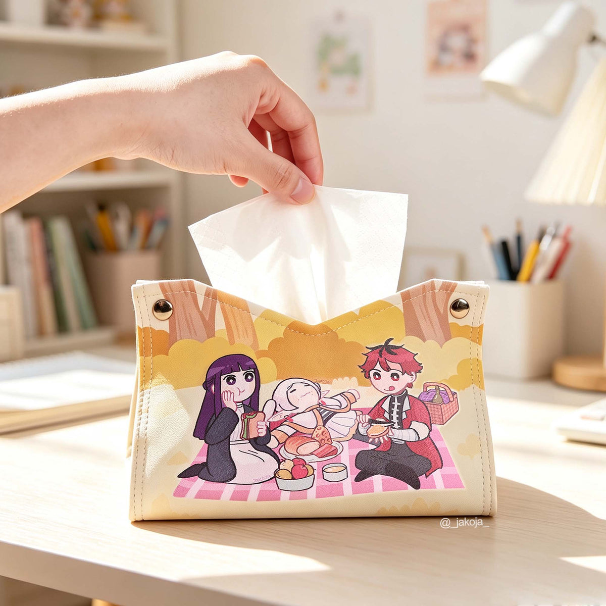 Custom PU Leather Tissue Box
