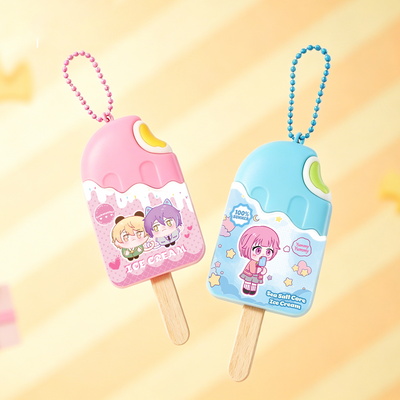 Custom pvc ice cream keychain