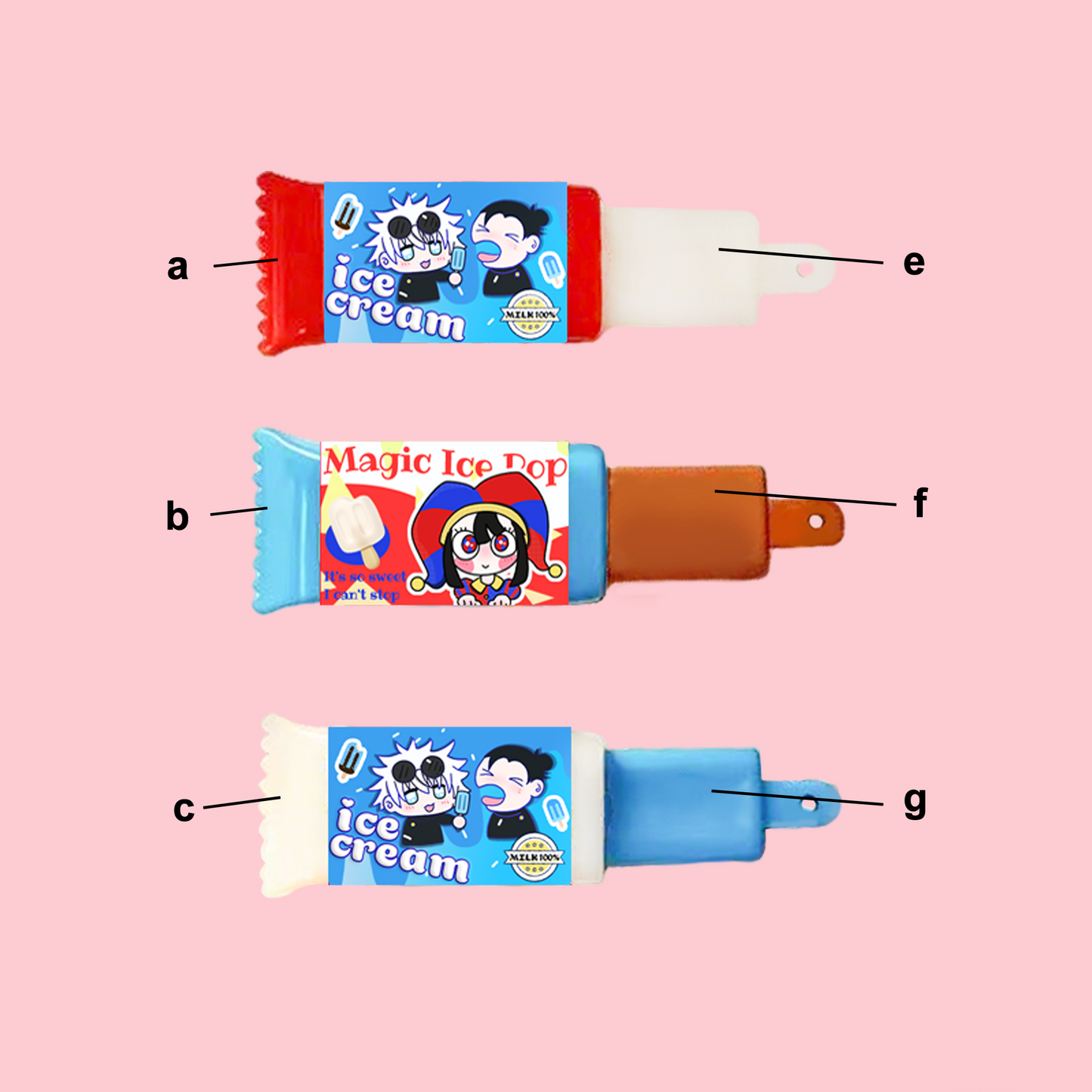 Custom Popsicle Pull-Out keychain