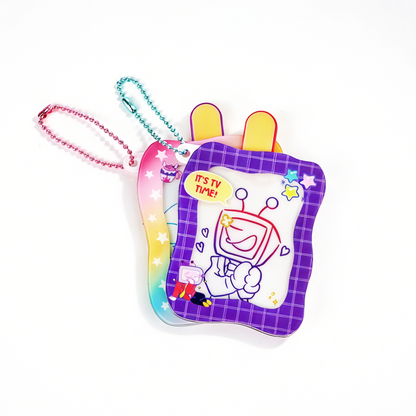 Custom Pull-Reveal Color keychain
