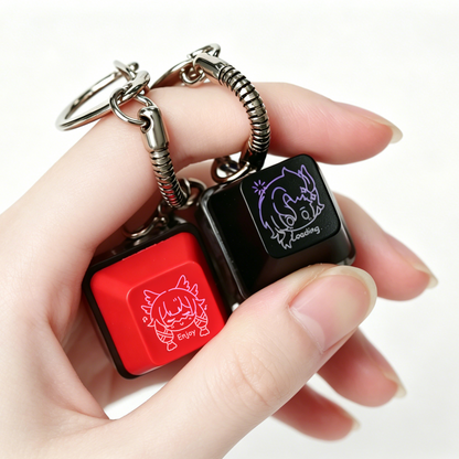 Custom Light-up keyboard keychain