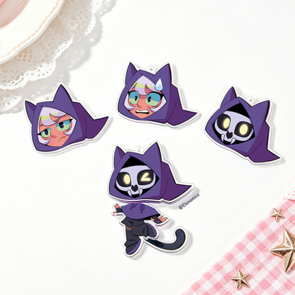 Custom Hanging Magnetic Face Swap Keychain