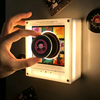 Custom NFC Rotating CD Night Light Fridge Magnet