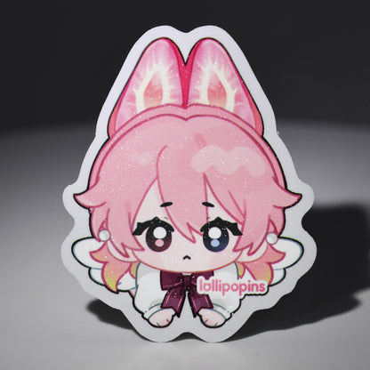 Custom Sand Glitter Frosted Stickers